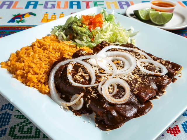 Mole Enchiladas.