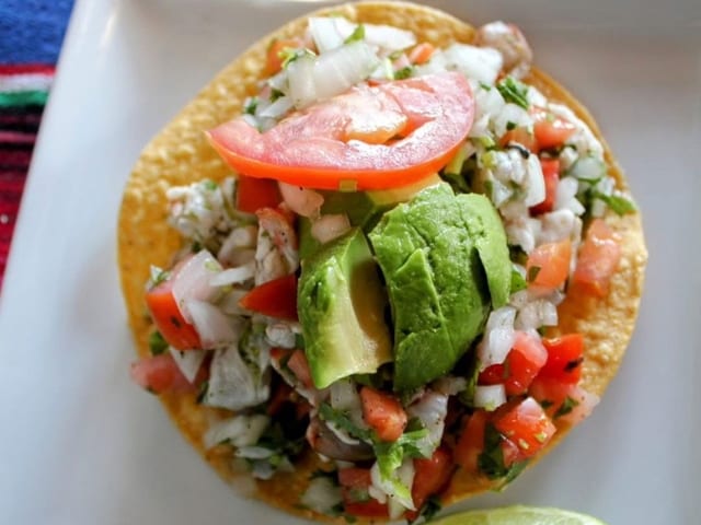 Tostada De Fish Ceviche.